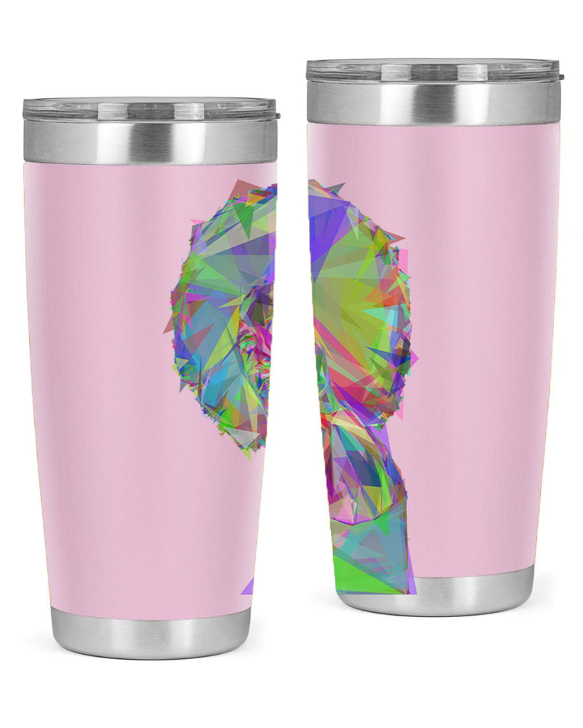 beautiful black woman geometric prismatic 59#- women-girls- Tumbler