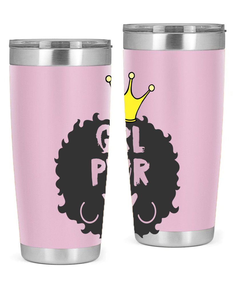 girl power with crown 34#- women-girls- Tumbler