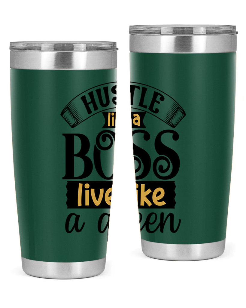 Hustle like a boss live like a queen Style 36#- women-girls- Tumbler