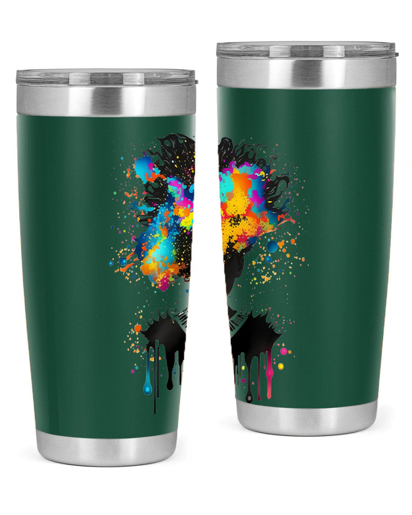 Sparkling Black Girl Design 16#- women-girls- Tumbler