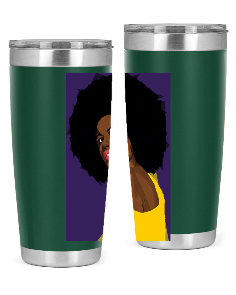 beautiful black woman geometric 60#- women-girls- Tumbler