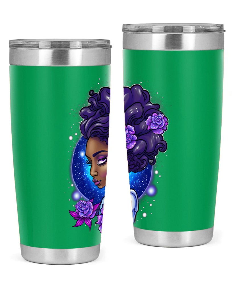 Sparkling Black Girl Design 7#- women-girls- Cotton Tank