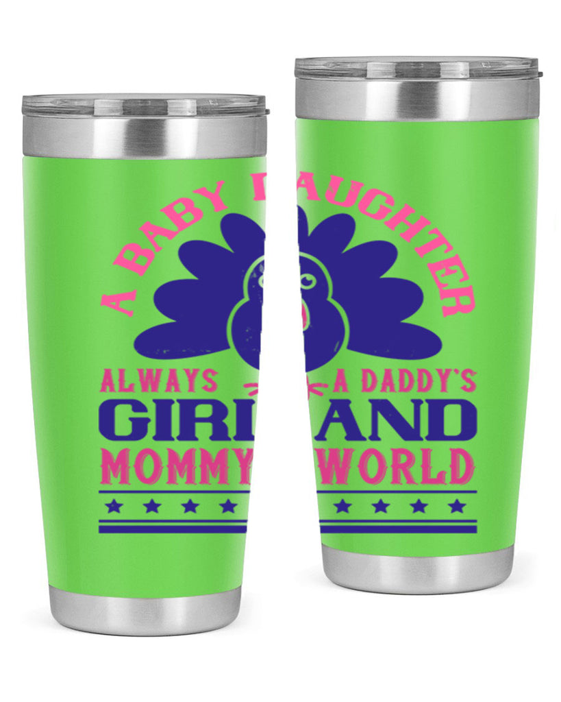 A baby daughter is always a Daddy’s girl and Mommy’s worldd Style 147#- baby- tumbler