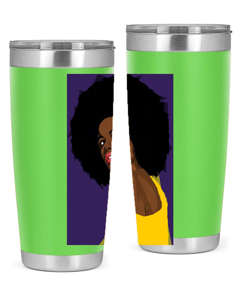 beautiful black woman geometric 60#- women-girls- Tumbler