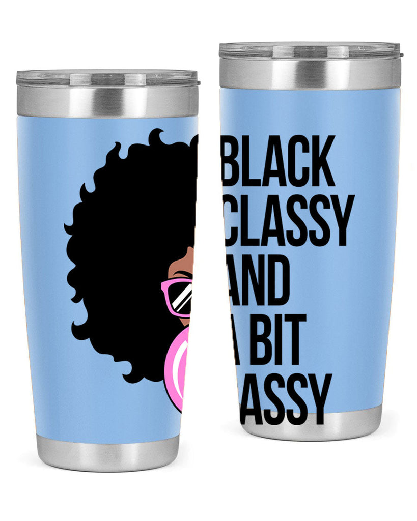 black classy and a bit sassy 250#- black words phrases- Cotton Tank