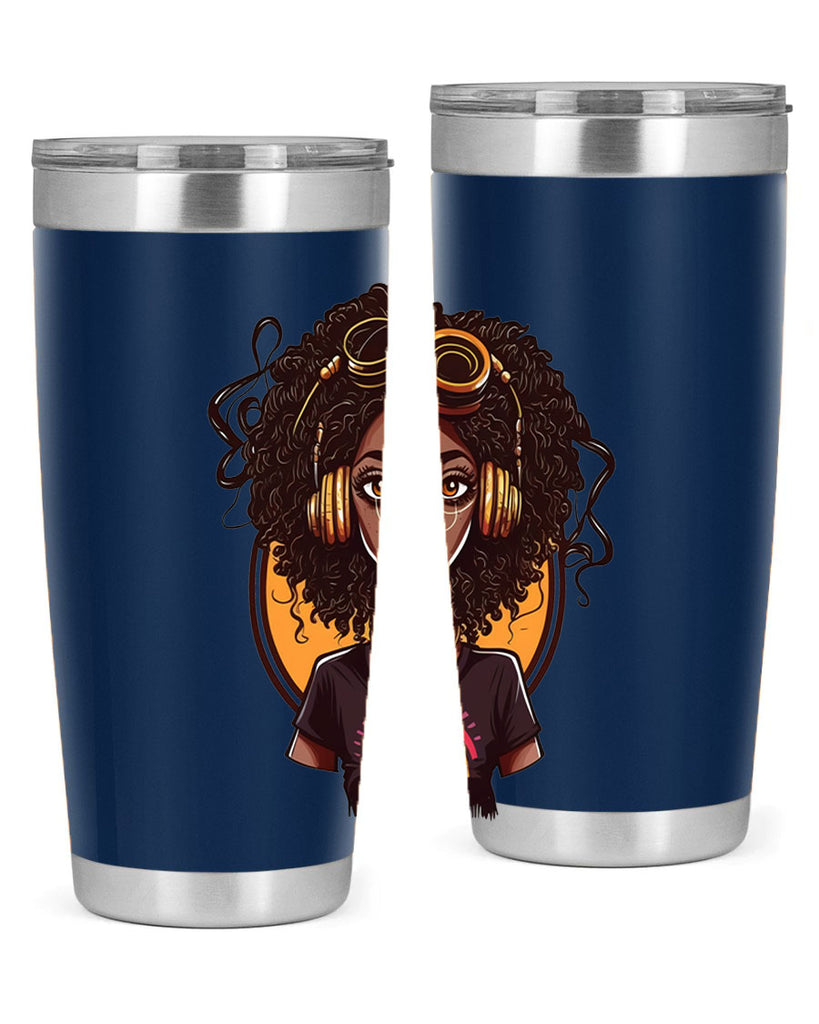 Sparkling Black Girl Design 5#- women-girls- Tumbler