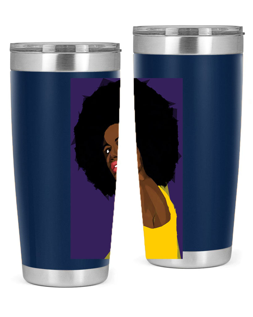 beautiful black woman geometric 60#- women-girls- Tumbler