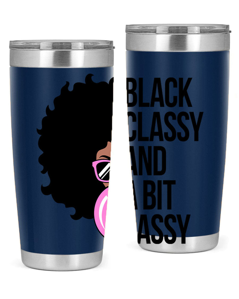 black classy and a bit sassy 250#- black words phrases- Cotton Tank