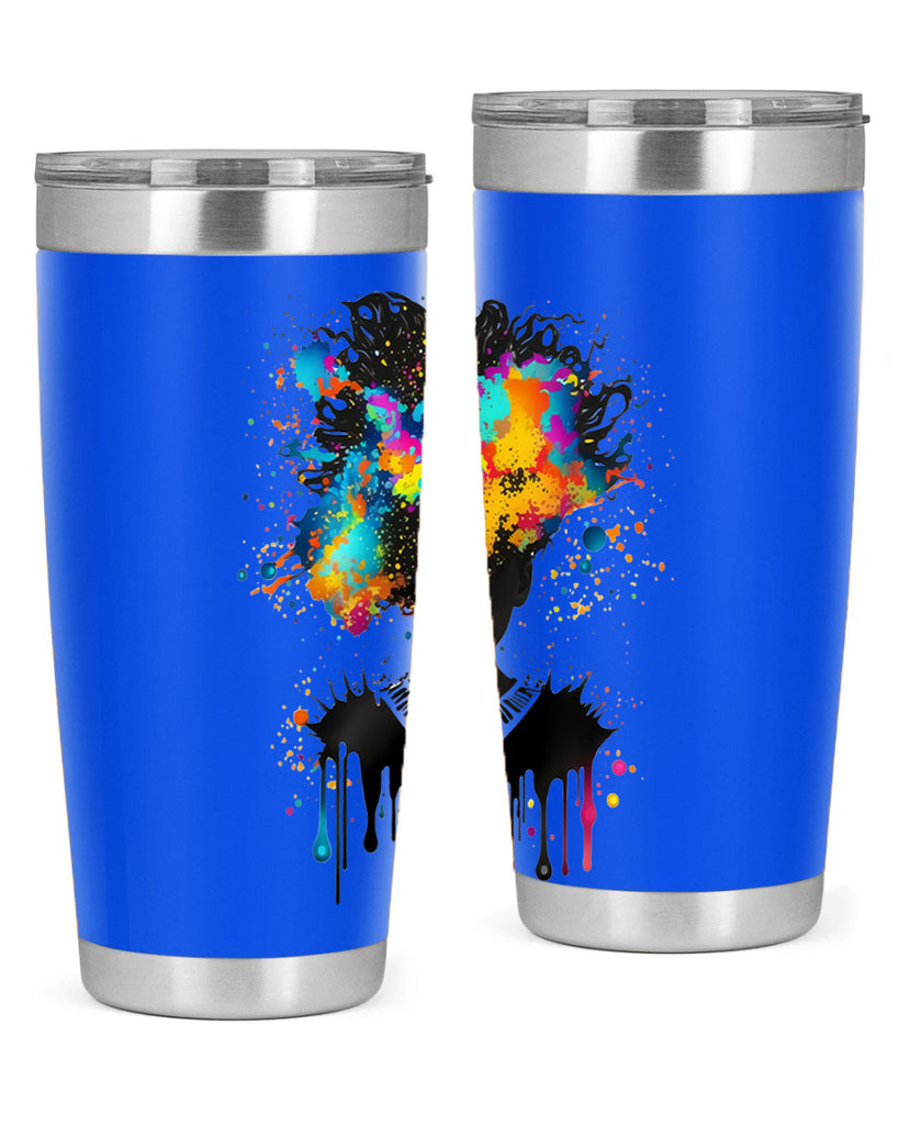 Sparkling Black Girl Design 16#- women-girls- Tumbler