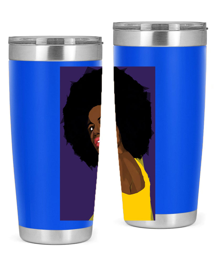 beautiful black woman geometric 60#- women-girls- Tumbler