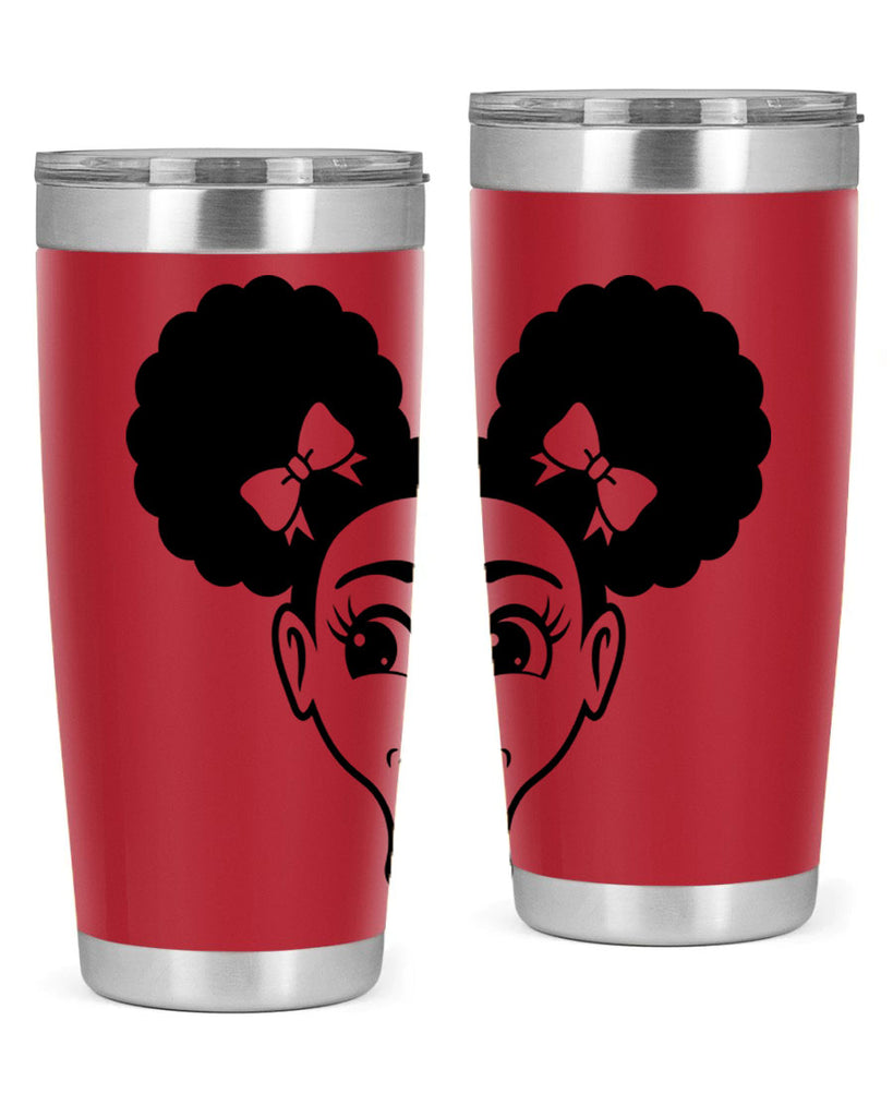 afro puffs girl face 73#- women-girls- Tumbler