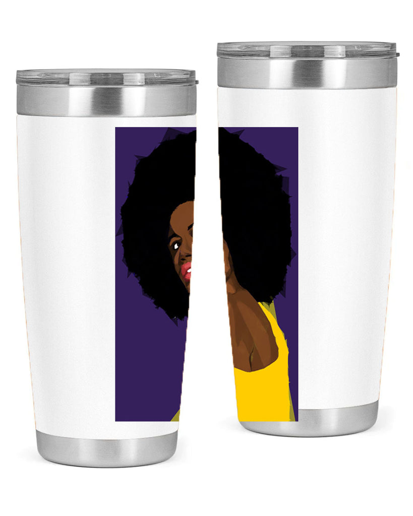 beautiful black woman geometric 60#- women-girls- Tumbler