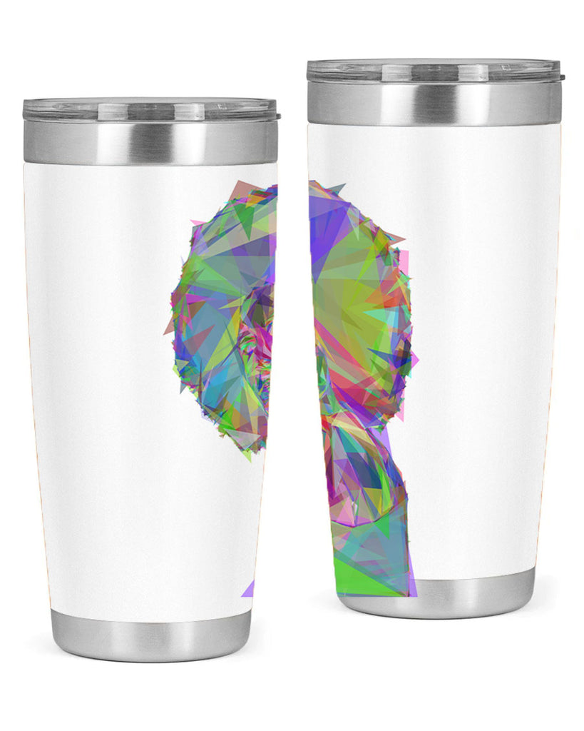 beautiful black woman geometric prismatic 59#- women-girls- Tumbler