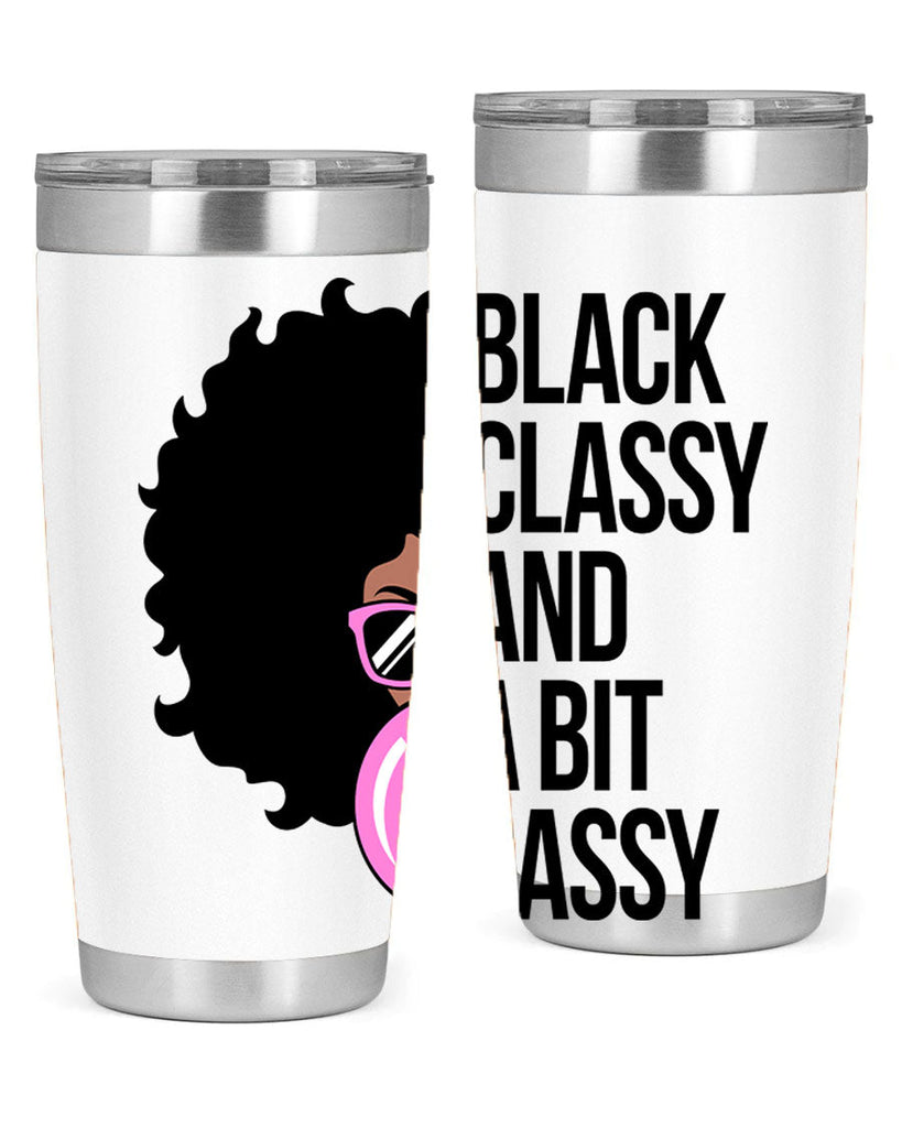 black classy and a bit sassy 250#- black words phrases- Cotton Tank