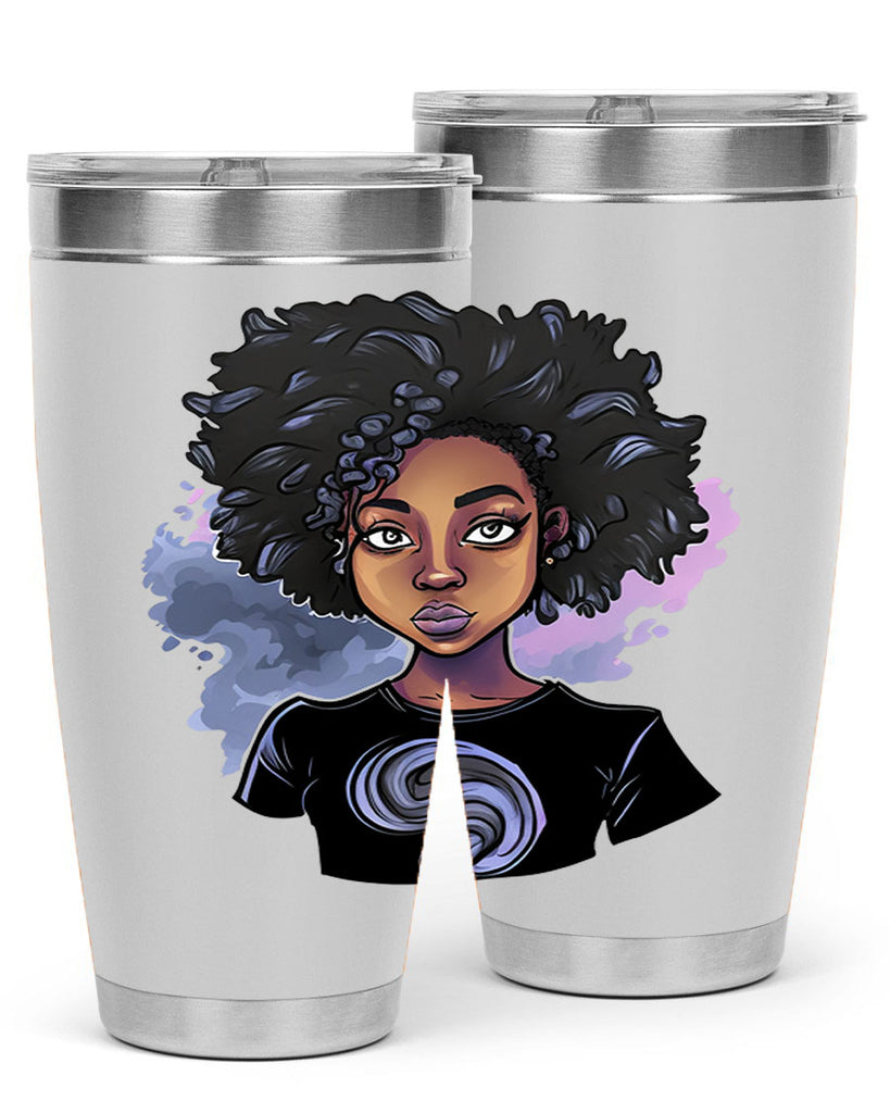 Sparkling Black Girl Design 1#- women-girls- Tumbler