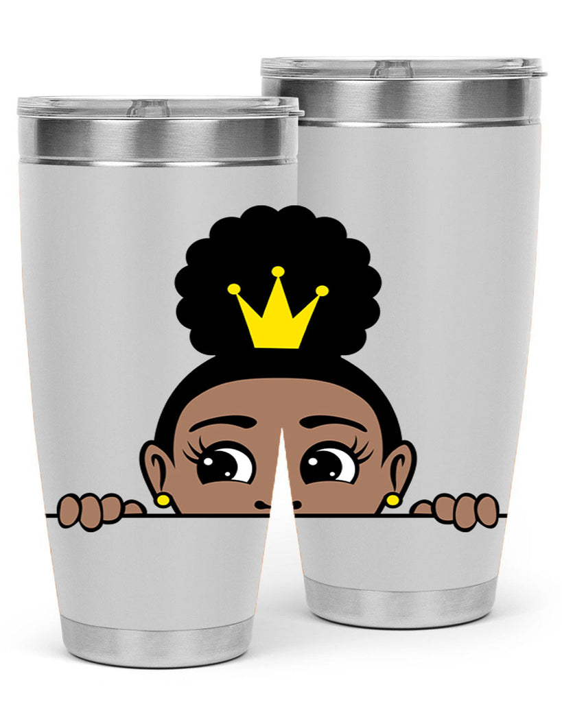 afro puff crown girl 1#- women-girls- Tumbler