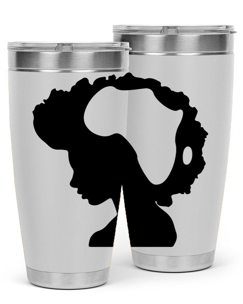 afro woman with africa map 65#- women-girls- Tumbler