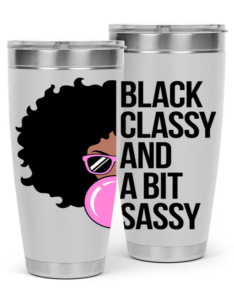 black classy and a bit sassy 250#- black words phrases- Cotton Tank