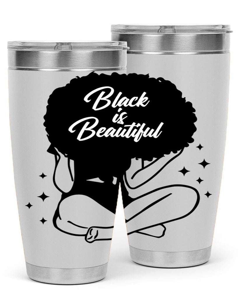 black is beautiful 15#- women-girls- Tumbler