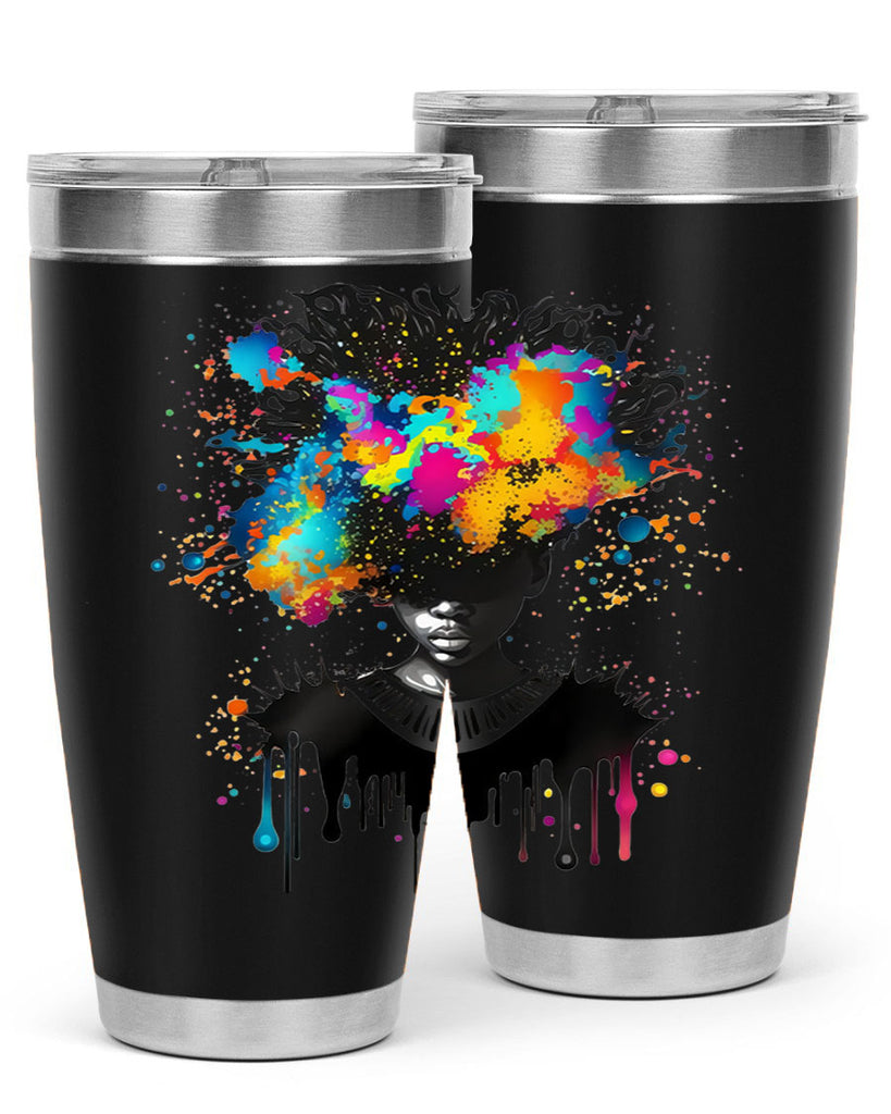 Sparkling Black Girl Design 16#- women-girls- Tumbler