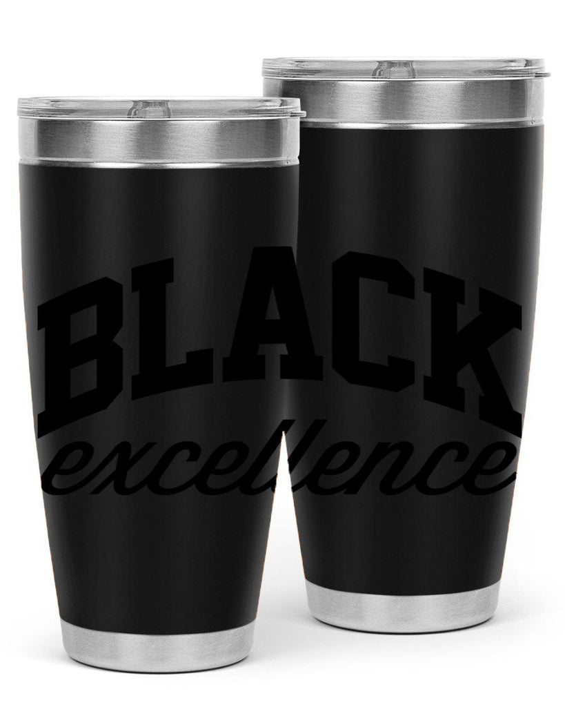 black excllence  211#- black words phrases- Cotton Tank