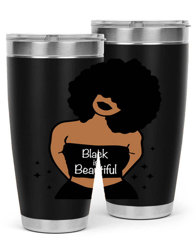 black is beautiful 16#- women-girls- Tumbler