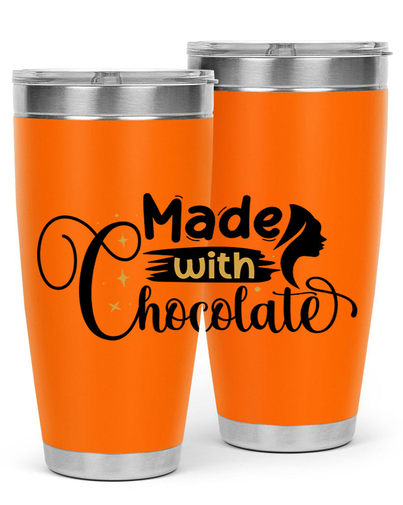 Made with chocolate Style 24#- women-girls- Tumbler