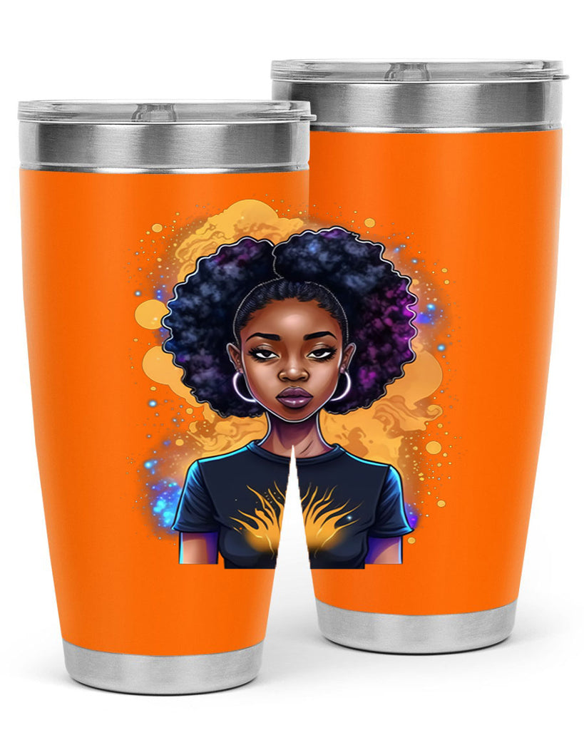 Sparkling Black Girl Design 15#- women-girls- Tumbler