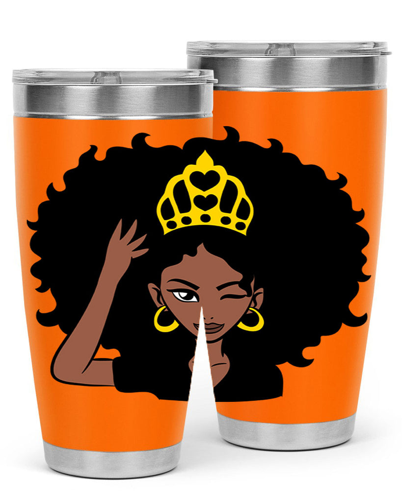 afro queen crown 72#- women-girls- Tumbler