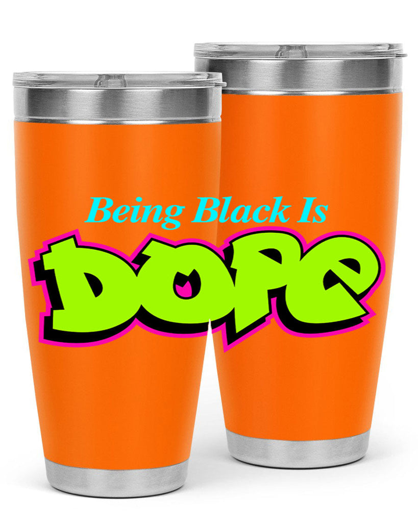 being black is dope 261#- black words phrases- Cotton Tank