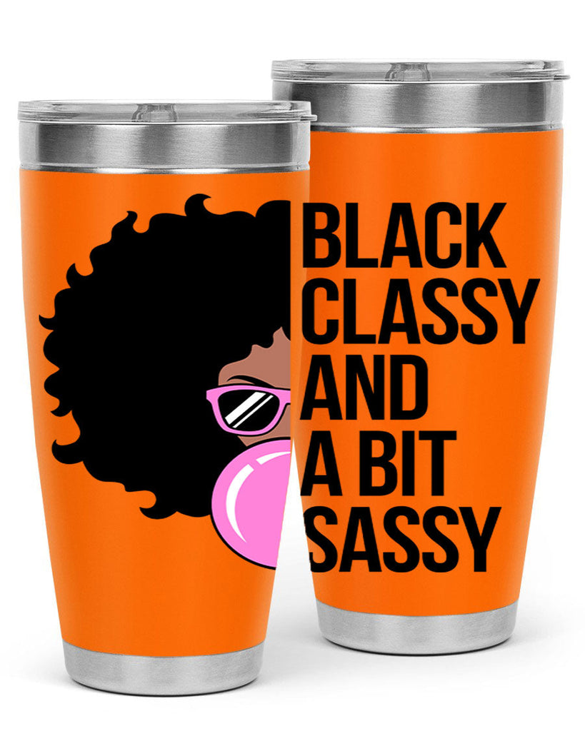 black classy and a bit sassy 250#- black words phrases- Cotton Tank