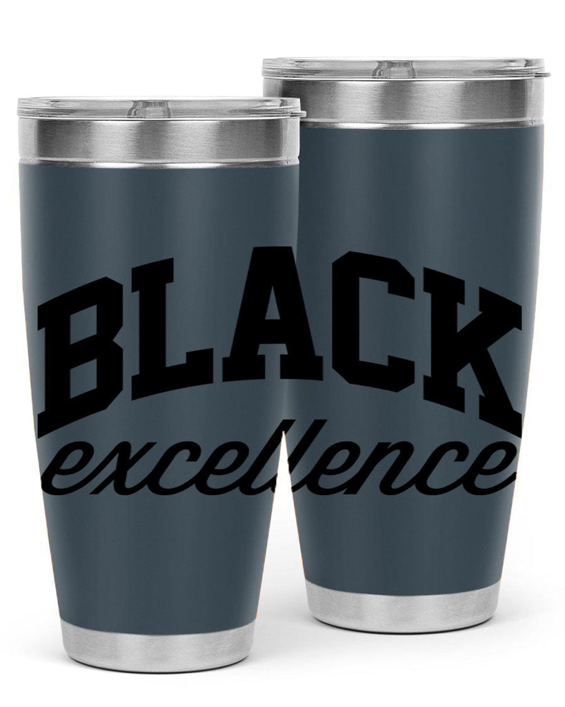 black excllence  211#- black words phrases- Cotton Tank