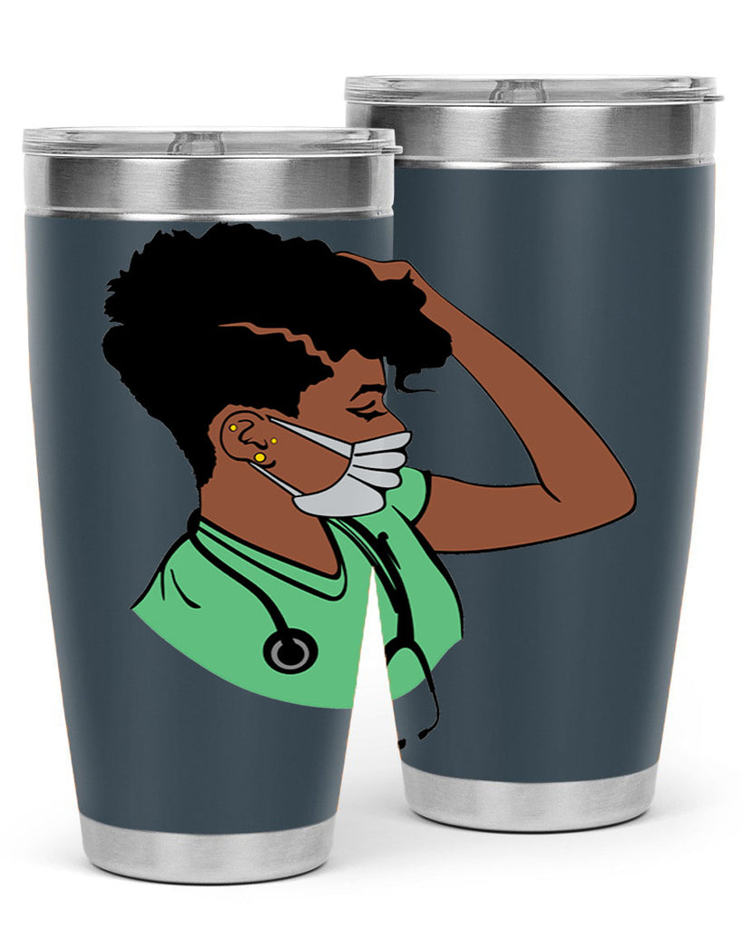 black nurse 2#- women-girls- Tumbler
