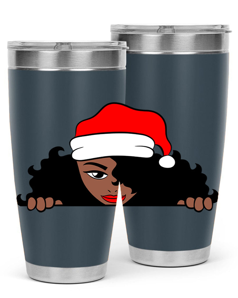 peekaboo santa girl 22#- women-girls- Tumbler