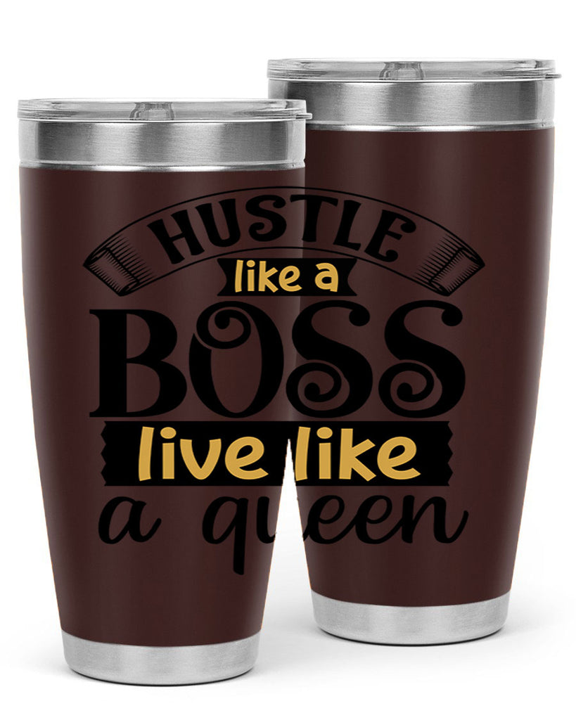 Hustle like a boss live like a queen Style 36#- women-girls- Tumbler