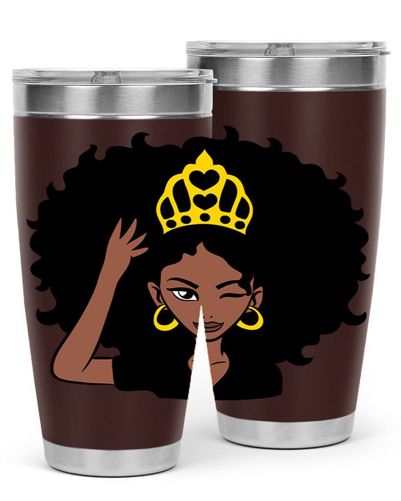 afro queen crown 72#- women-girls- Tumbler