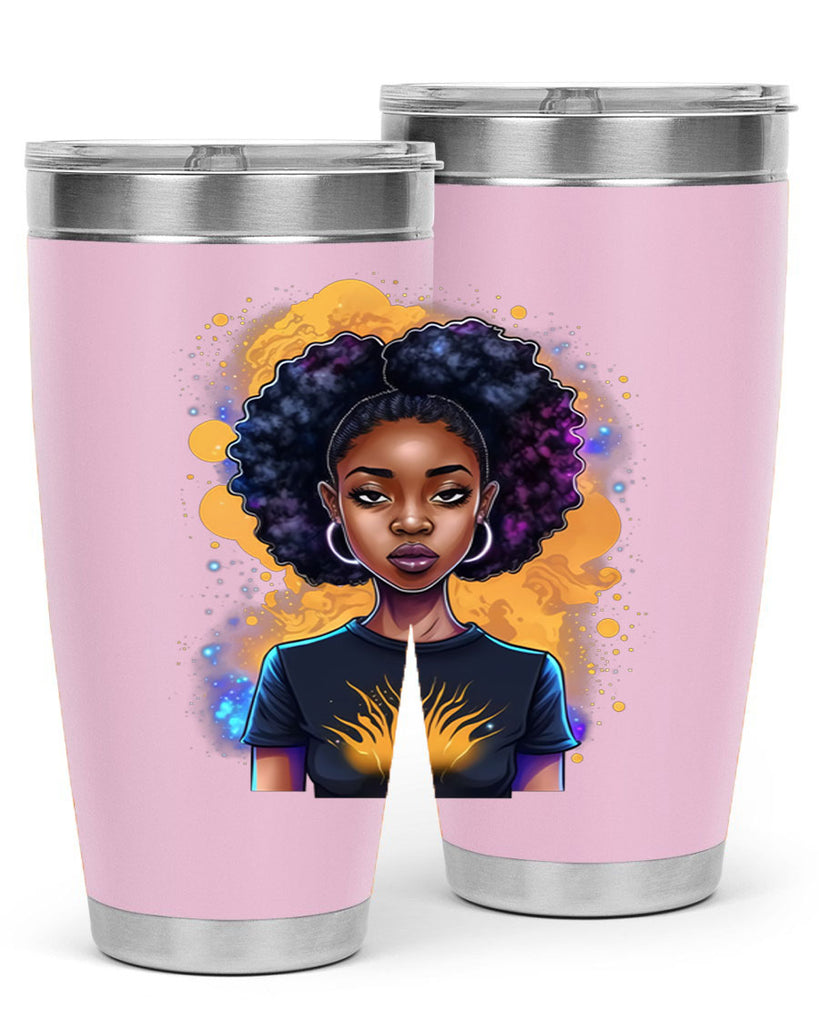 Sparkling Black Girl Design 15#- women-girls- Tumbler