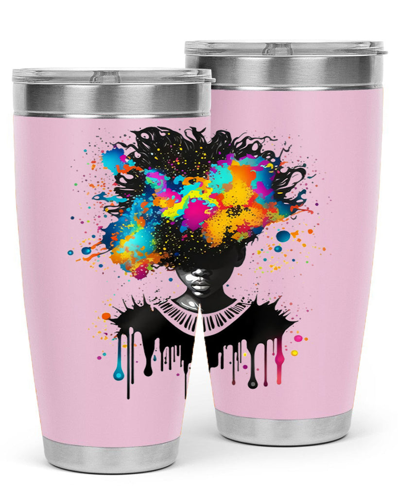 Sparkling Black Girl Design 16#- women-girls- Tumbler