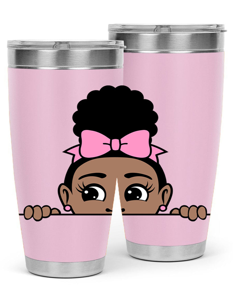 afro puff crown girl 3#- women-girls- Tumbler