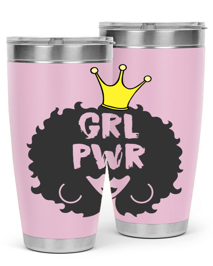 girl power with crown 34#- women-girls- Tumbler