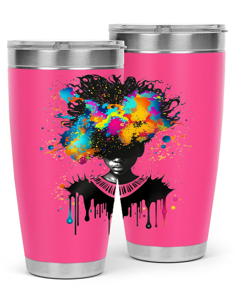 Sparkling Black Girl Design 16#- women-girls- Tumbler