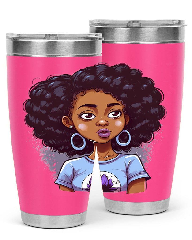 Sparkling Black Girl Design 20#- women-girls- Tumbler