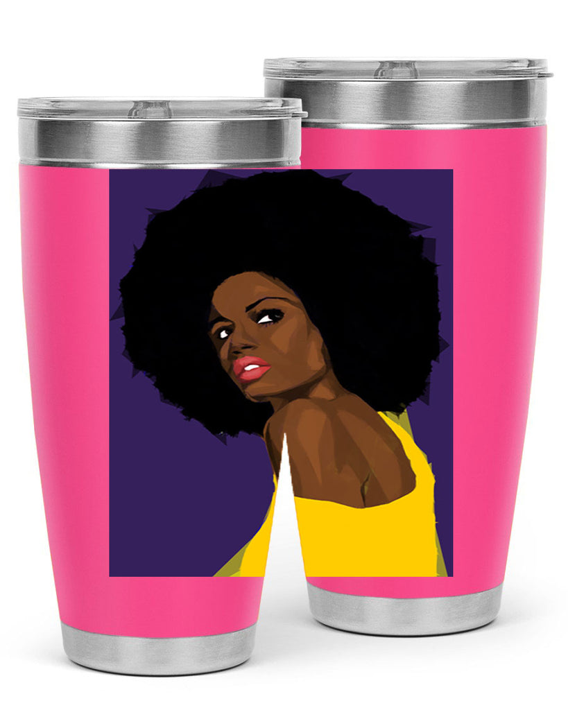 beautiful black woman geometric 60#- women-girls- Tumbler