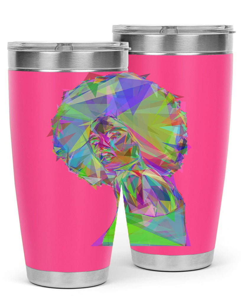 beautiful black woman geometric prismatic 59#- women-girls- Tumbler