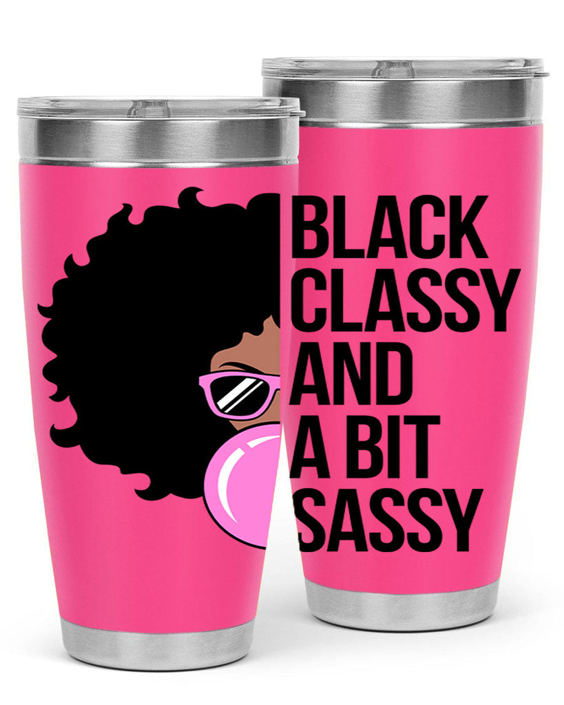 black classy and a bit sassy 250#- black words phrases- Cotton Tank