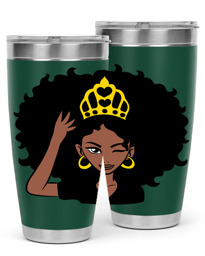 afro queen crown 72#- women-girls- Tumbler