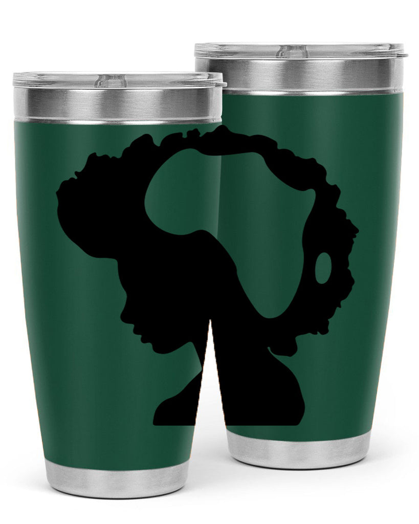afro woman with africa map 65#- women-girls- Tumbler