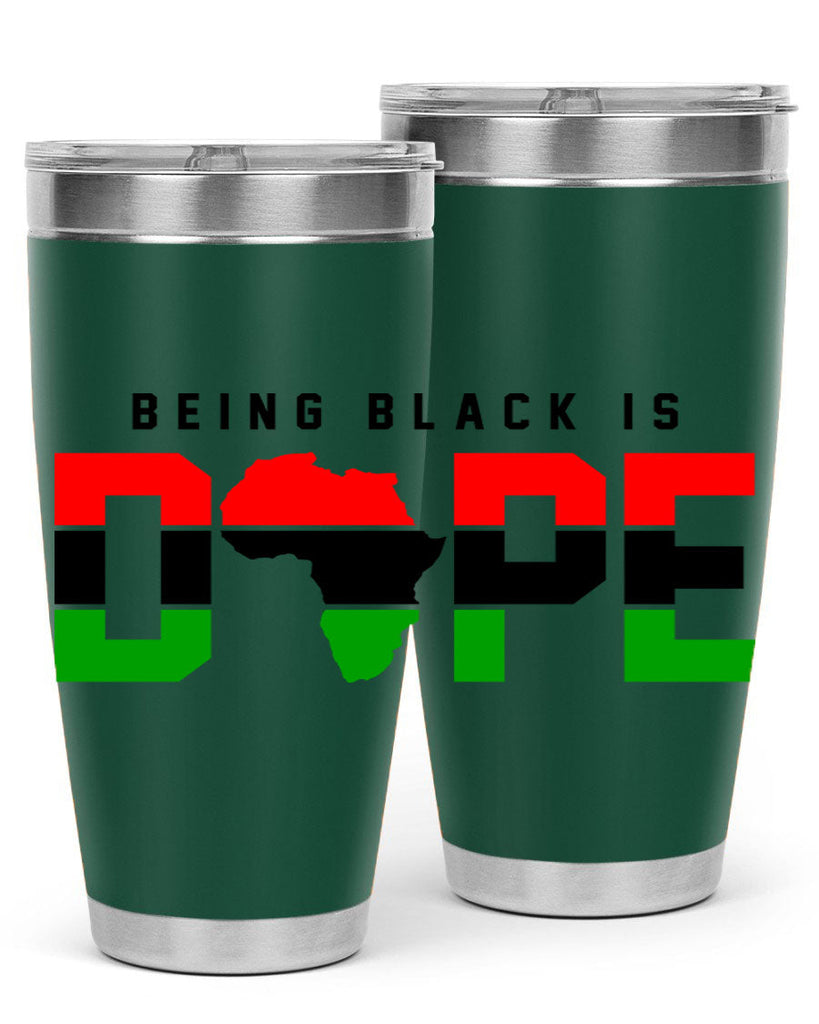 being black is dope africa 257#- black words phrases- Cotton Tank