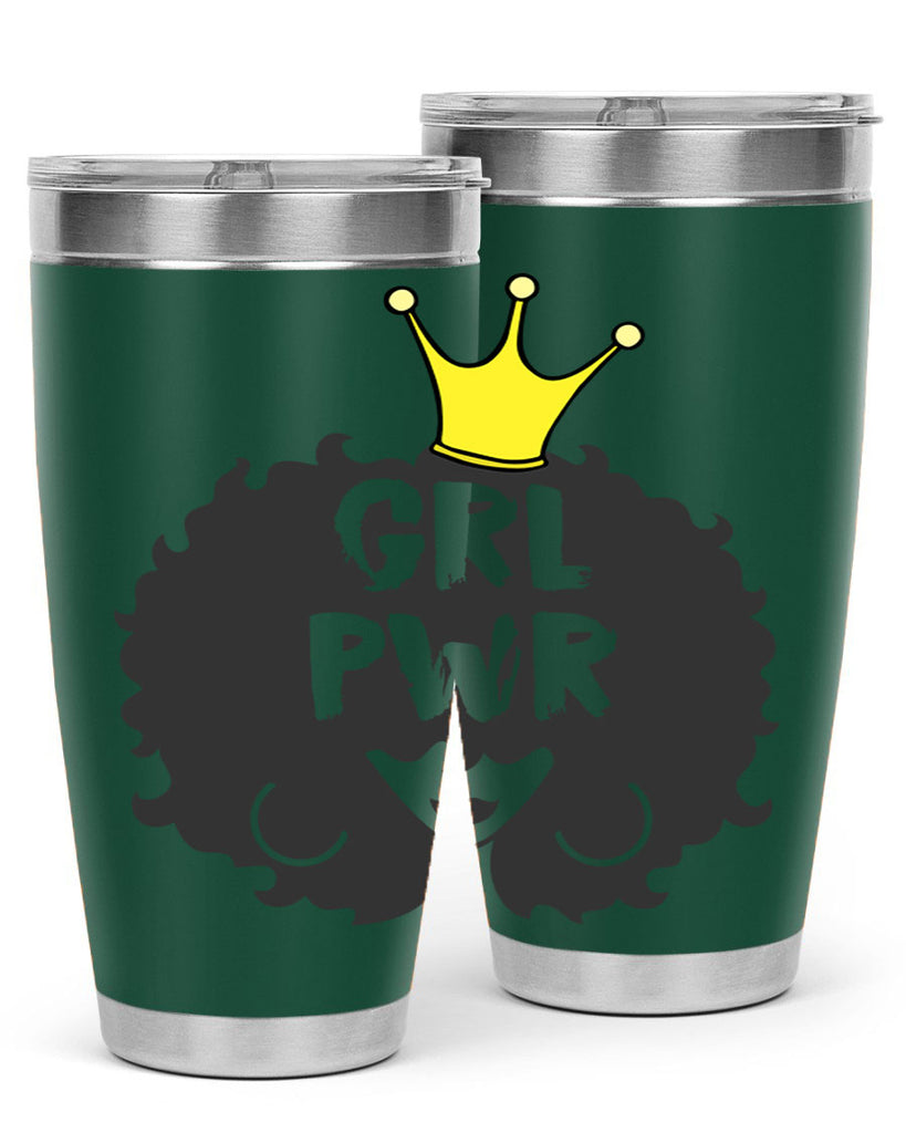 girl power with crown 34#- women-girls- Tumbler