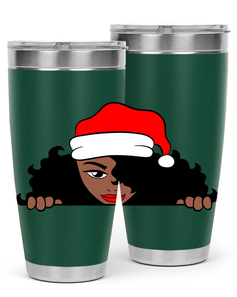 peekaboo santa girl 22#- women-girls- Tumbler